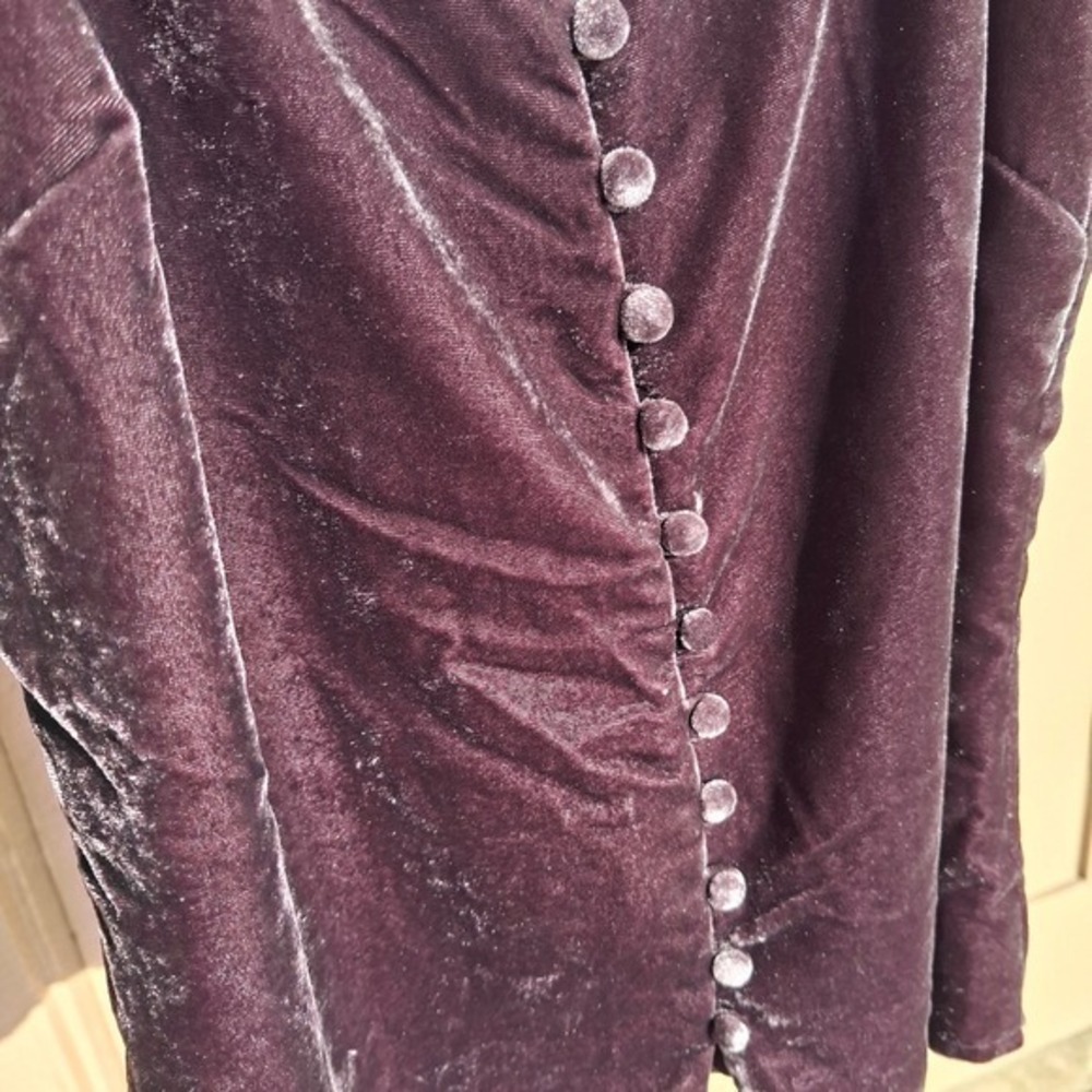 Cupcakes & Cashmere Chocolate Brown / Purple Delaine Velvet Cami - Picture 7 of 7